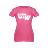 Thumbnail image for  Next Level Girls Fuchsia Fashion Fit T Shirt