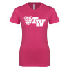 Thumbnail image for  Next Level Womens Fuchsia Boyfriend Tee