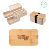 Thumbnail image for  Stackable Bamboo Fiber Beige Bento Box