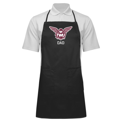 Full Length Black Apron - Dad Owl TWU