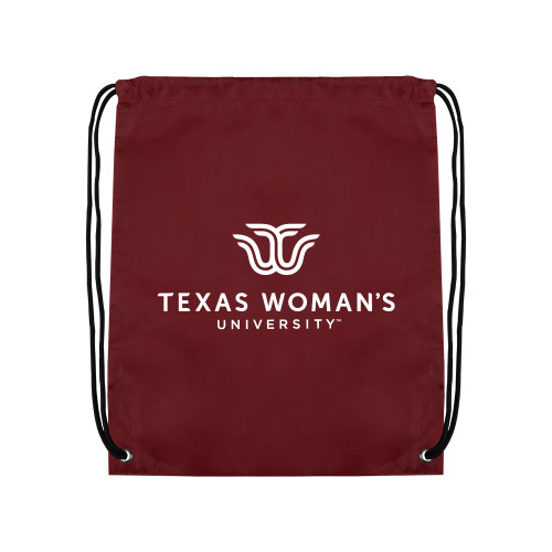  Maroon Drawstring Backpack - Institutional Logo