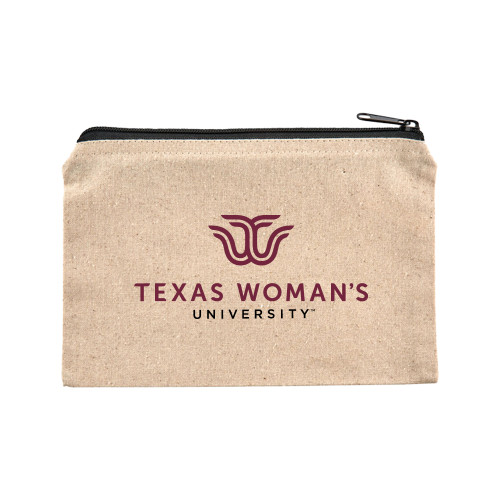  8oz. Natural Cotton Travel Pouch - Institutional Logo