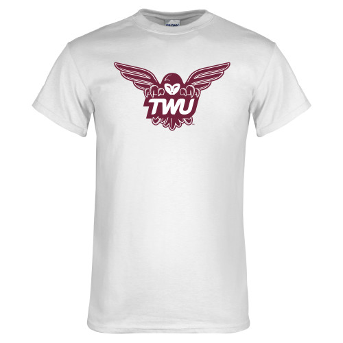  White T Shirt - Owl TWU
