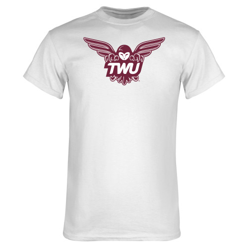  White T Shirt - Owl TWU