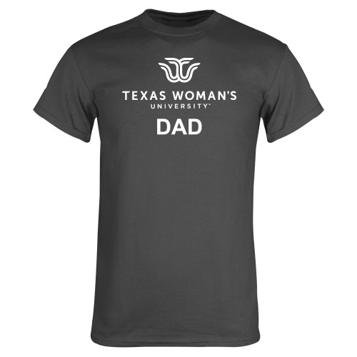  Charcoal T Shirt - Dad Institutional Logo