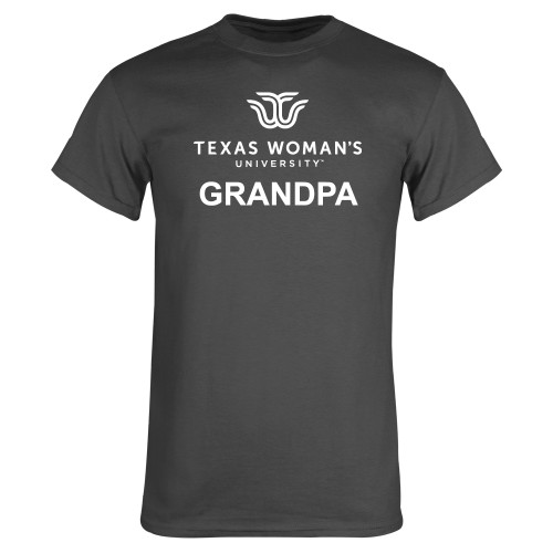  Charcoal T Shirt - Grandpa Institutional Logo