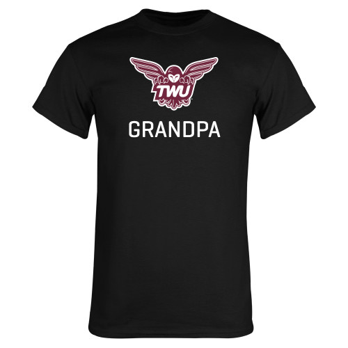  Black T Shirt - Grandpa Owl TWU