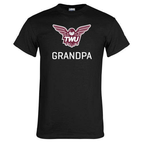  Black T Shirt - Grandpa Owl TWU
