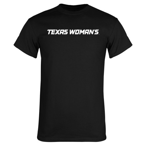  Black T Shirt - Texas Womans Typeface