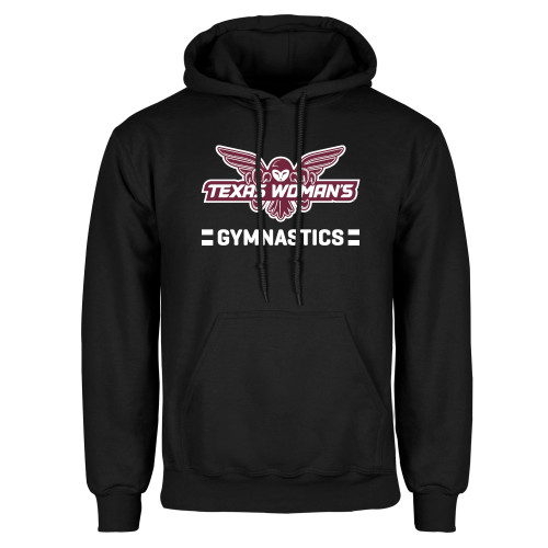  Black Fleece Hoodie - Gymnastics Owl Graphic