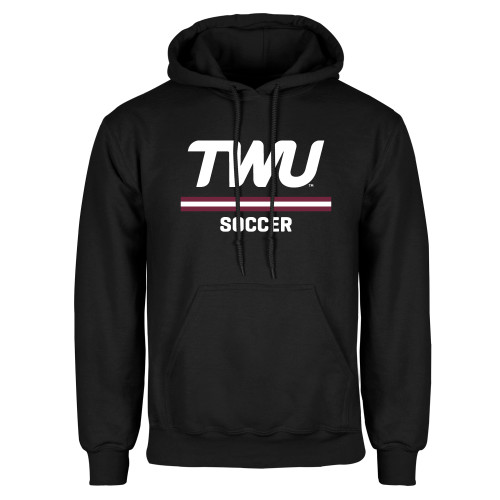  Black Fleece Hoodie - Soccer TWU Typeface
