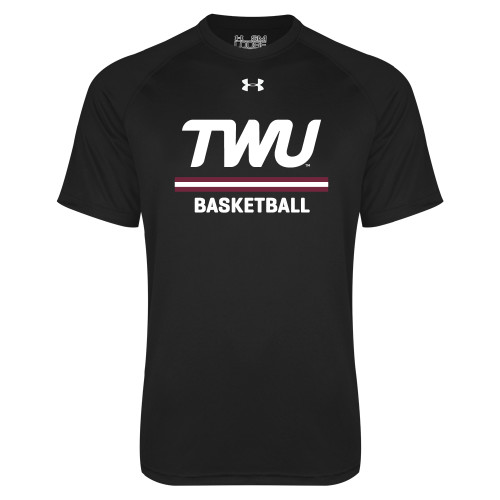  Under Armour Black Tech Tee - Basketball TWU Typeface