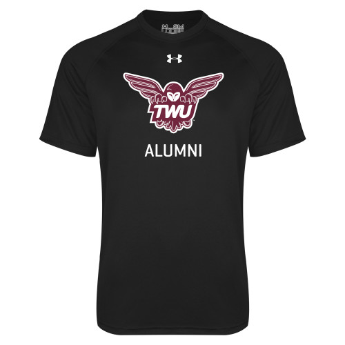  Under Armour Black Tech Tee - Alumni Owl TWU