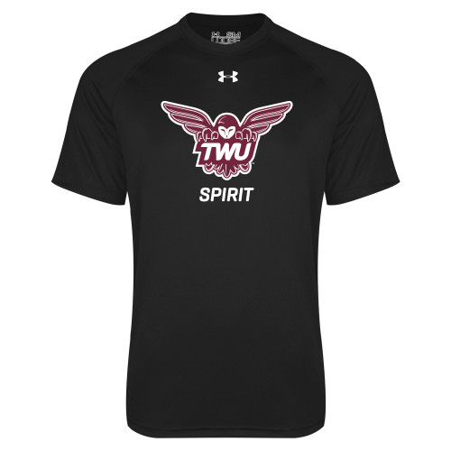  Under Armour Black Tech Tee - Spirit