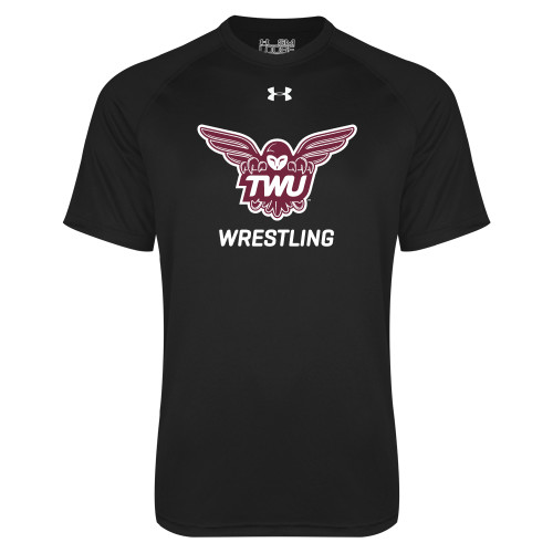  Under Armour Black Tech Tee - Wrestling