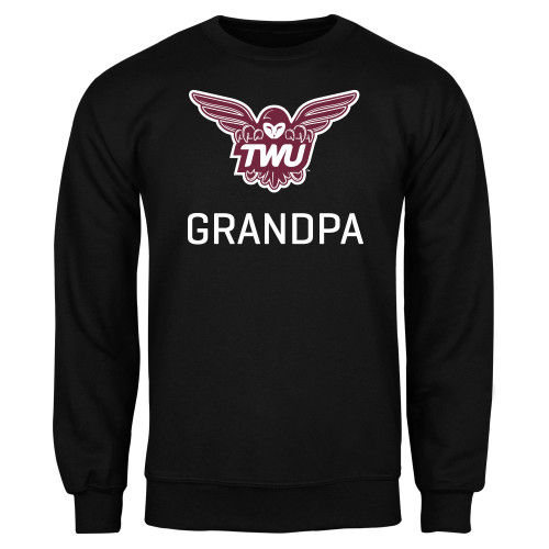  Black Fleece Crew - Grandpa Owl TWU