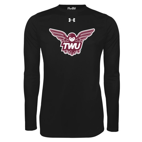  Under Armour Black Long Sleeve Tech Tee - Owl TWU