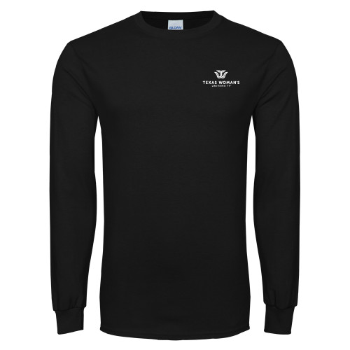  Black Long Sleeve T Shirt - Institutional Logo