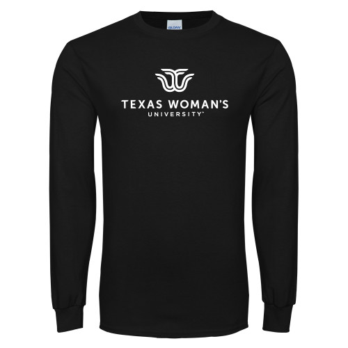  Black Long Sleeve T Shirt - Institutional Logo