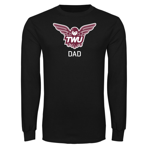  Black Long Sleeve T Shirt - Dad Owl TWU