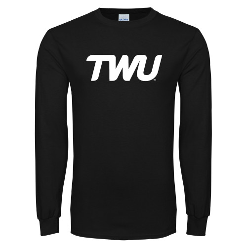  Black Long Sleeve T Shirt - TWU Typeface