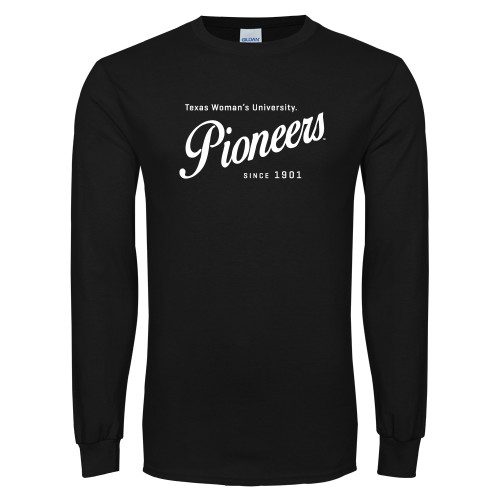  Black Long Sleeve T Shirt - Pioneers Established Date