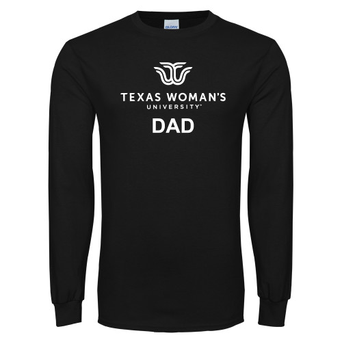  Black Long Sleeve T Shirt - Dad Institutional Logo