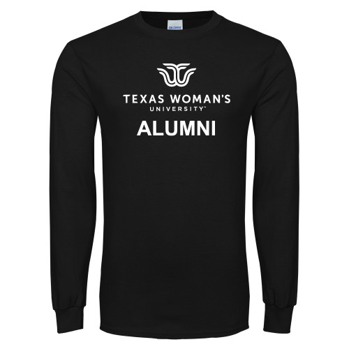  Black Long Sleeve T Shirt - Alumni Institutional Logo
