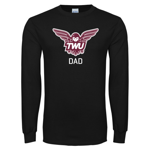  Black Long Sleeve T Shirt - Dad Owl TWU