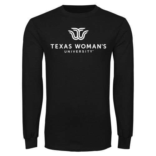  Black Long Sleeve T Shirt - Institutional Logo