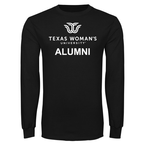  Black Long Sleeve T Shirt - Alumni Institutional Logo