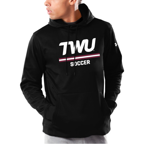  Under Armour Black Armour Fleece Hoodie - Soccer TWU Typeface