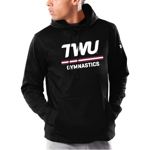  Under Armour Black Armour Fleece Hoodie - Gymnastics TWU Typeface