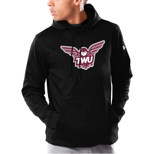  Under Armour Black Armour Fleece Hoodie - Owl TWU