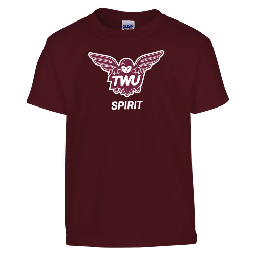  Youth Maroon T Shirt - Spirit
