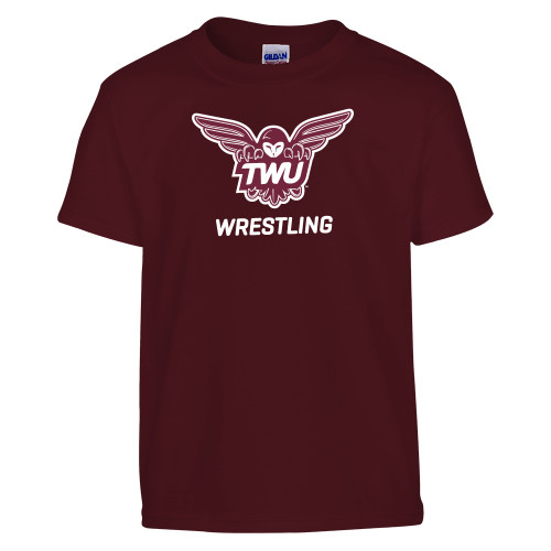  Youth Maroon T Shirt - Wrestling