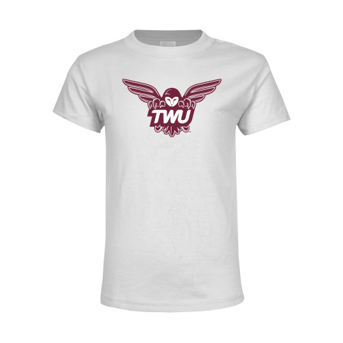  Youth White T Shirt - Owl TWU