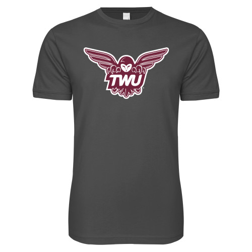  Next Level Charcoal SoftStyle T Shirt - Owl TWU