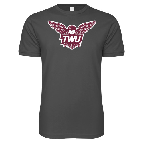  Next Level Charcoal SoftStyle T Shirt - Owl TWU
