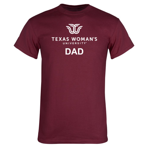  Maroon T Shirt - Dad Institutional Logo