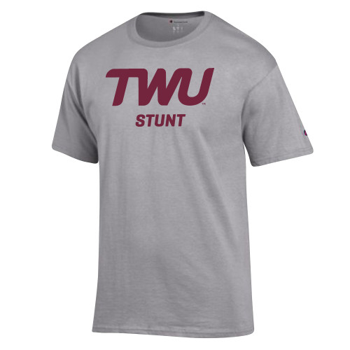 Champion Oxford Grey T Shirt - TWU Stunt