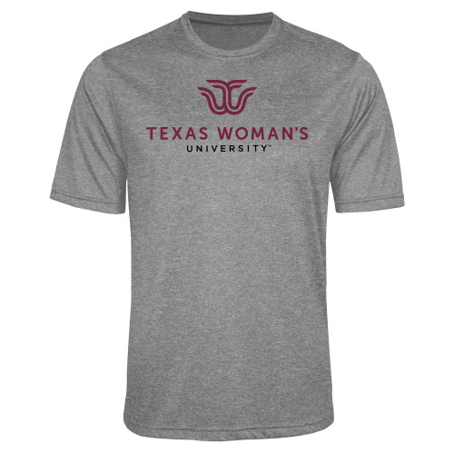 Grey Heather Performance Contender Tee - Institutional Logo