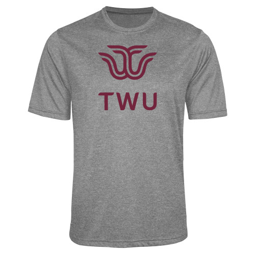  Grey Heather Performance Contender Tee - Institutional TWU