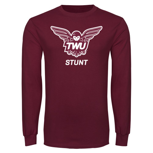  Maroon Long Sleeve T-Shirt - STUNT