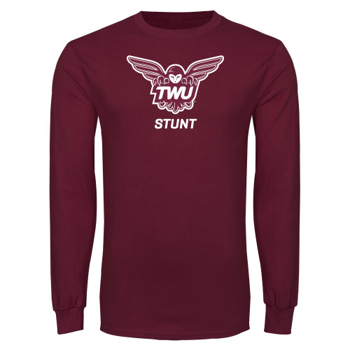  Maroon Long Sleeve T-Shirt - STUNT