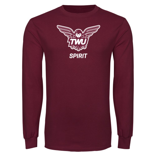  Maroon Long Sleeve T-Shirt - Spirit