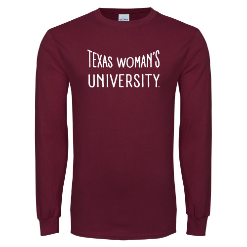  Maroon Long Sleeve T-Shirt - Texas Womans University