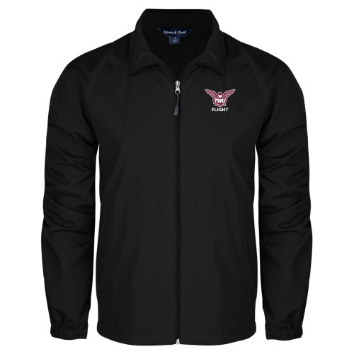  Black Full Zip Wind Jacket - Owl TWU Flight