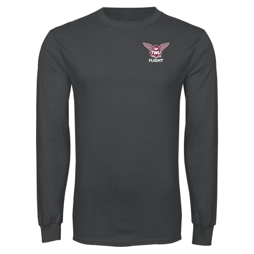  Charcoal Long Sleeve T Shirt - Owl TWU Flight