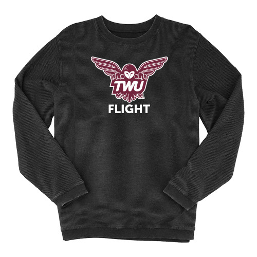  Boxercraft Womens Black Corded Crew - Owl TWU Flight